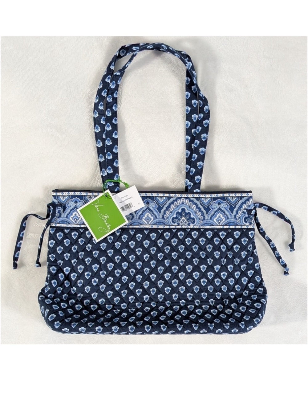 Vera Bradley Navy & Light Blue Patterned Quilted Tote